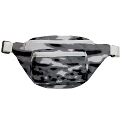 Black Waves Abstract Series No 1 Fanny Pack by DimitriosArt