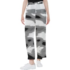 Black Waves Abstract Series No 1 Women s Pants  by DimitriosArt