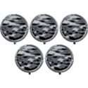 Black Waves Abstract Series No 1 Mini Round Pill Box (Pack of 5) View1