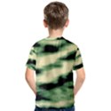 Green  Waves Abstract Series No14 Kids  Cotton Tee View2