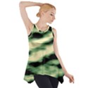 Green  Waves Abstract Series No14 Side Drop Tank Tunic View1