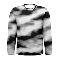 Black Waves Abstract Series No 2 Men s Long Sleeve Tee by DimitriosArt