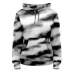 Black Waves Abstract Series No 2 Women s Pullover Hoodie by DimitriosArt