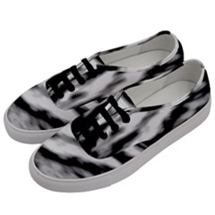 Black Waves Abstract Series No 2 Men s Classic Low Top Sneakers by DimitriosArt