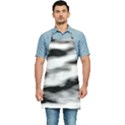 Black Waves Abstract Series No 2 Kitchen Apron View1