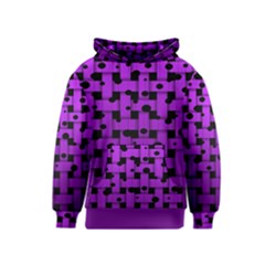 Weaved Bubbles At Strings, Purple, Violet Color Kids  Pullover Hoodie