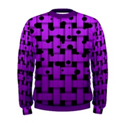 Weaved Bubbles At Strings, Purple, Violet Color Men s Sweatshirt