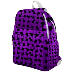 Weaved Bubbles At Strings, Purple, Violet Color Top Flap Backpack by Casemiro