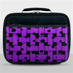 Weaved Bubbles At Strings, Purple, Violet Color Lunch Bag by Casemiro