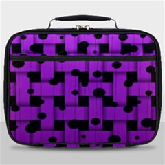 Weaved Bubbles At Strings, Purple, Violet Color Full Print Lunch Bag by Casemiro