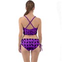 Weaved bubbles at Strings, purple, violet color Mini Tank Bikini Set View2