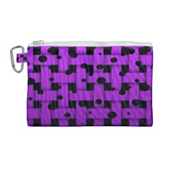 Weaved Bubbles At Strings, Purple, Violet Color Canvas Cosmetic Bag (large) by Casemiro