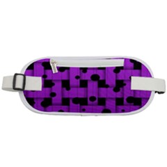 Weaved Bubbles At Strings, Purple, Violet Color Rounded Waist Pouch by Casemiro