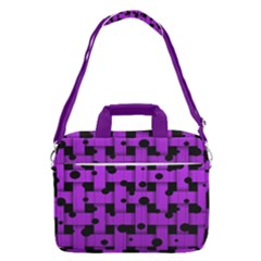 Weaved Bubbles At Strings, Purple, Violet Color Macbook Pro Shoulder Laptop Bag (large) by Casemiro