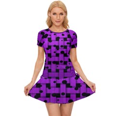 Weaved Bubbles At Strings, Purple, Violet Color Women s Sports Wear Set by Casemiro