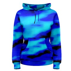 Blue Waves Abstract Series No13 Women s Pullover Hoodie by DimitriosArt