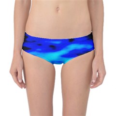 Blue Waves Abstract Series No13 Classic Bikini Bottoms by DimitriosArt