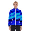 Blue Waves Abstract Series No13 Women s Bomber Jacket View1