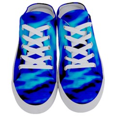 Blue Waves Abstract Series No13 Half Slippers by DimitriosArt