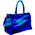 Blue Waves Abstract Series No13 Duffel Travel Bag View2