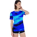 Blue Waves Abstract Series No13 Perpetual Short Sleeve T-Shirt View1