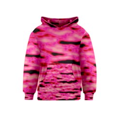 Rose  Waves Abstract Series No1 Kids  Pullover Hoodie by DimitriosArt