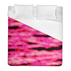 Rose  Waves Abstract Series No1 Duvet Cover (full/ Double Size) by DimitriosArt