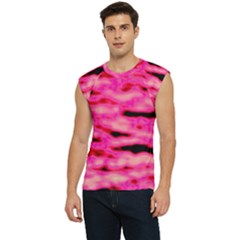 Rose  Waves Abstract Series No1 Men s Raglan Cap Sleeve Tee by DimitriosArt