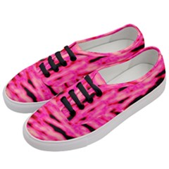 Rose  Waves Abstract Series No1 Women s Classic Low Top Sneakers by DimitriosArt