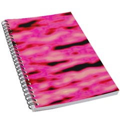 Rose  Waves Abstract Series No1 5 5  X 8 5  Notebook by DimitriosArt