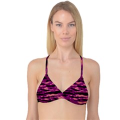 Velvet  Waves Abstract Series No1 Reversible Tri Bikini Top by DimitriosArt