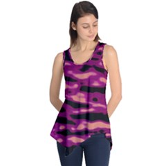 Velvet  Waves Abstract Series No1 Sleeveless Tunic by DimitriosArt