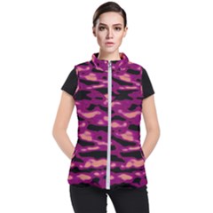 Velvet  Waves Abstract Series No1 Women s Puffer Vest by DimitriosArt