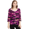 Velvet  Waves Abstract Series No1 Chiffon Quarter Sleeve Blouse View1