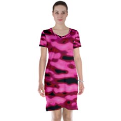 Rose  Waves Abstract Series No2 Short Sleeve Nightdress