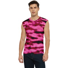 Rose  Waves Abstract Series No2 Men s Raglan Cap Sleeve Tee by DimitriosArt