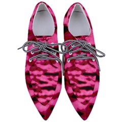 Rose  Waves Abstract Series No2 Pointed Oxford Shoes by DimitriosArt