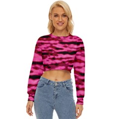 Rose  Waves Abstract Series No2 Lightweight Long Sleeve Sweatshirt