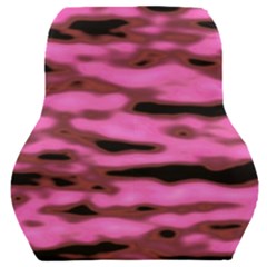 Pink  Waves Abstract Series No1 Car Seat Back Cushion  by DimitriosArt