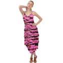 Pink  Waves Abstract Series No1 Layered Bottom Dress View1