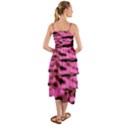 Pink  Waves Abstract Series No1 Layered Bottom Dress View2