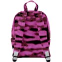 Pink  Waves Abstract Series No1 Zip Up Backpack View3