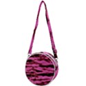 Pink  Waves Abstract Series No1 Crossbody Circle Bag View1