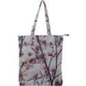 Botanical Scene Textured Beauty Print Double Zip Up Tote Bag View1