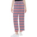 Red Blue White Troll Knots Pattern Women s Pants  View1