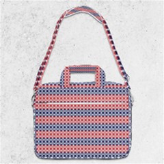 Red Blue White Troll Knots Pattern Macbook Pro Shoulder Laptop Bag (large)