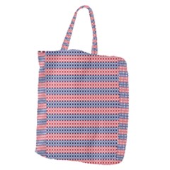 Red Blue White Troll Knots Pattern Giant Grocery Tote