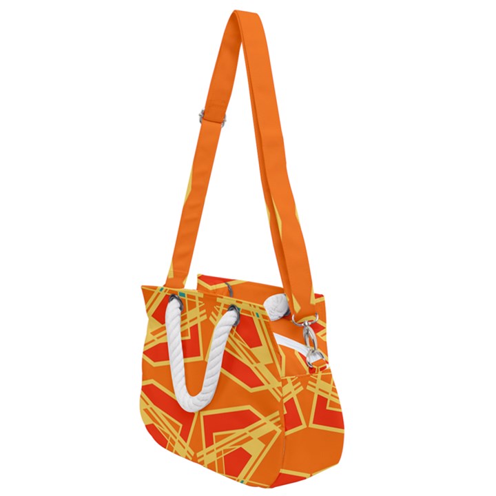 Abstract pattern geometric backgrounds   Rope Handles Shoulder Strap Bag