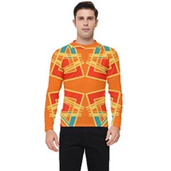 Abstract Pattern Geometric Backgrounds   Men s Long Sleeve Rash Guard