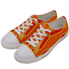 Abstract Pattern Geometric Backgrounds   Women s Low Top Canvas Sneakers by Eskimos